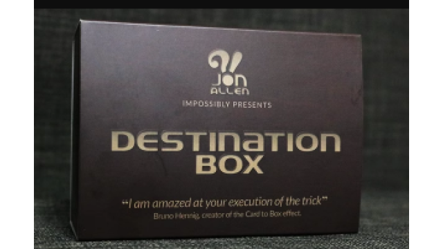Destination Box by Jon Allen -