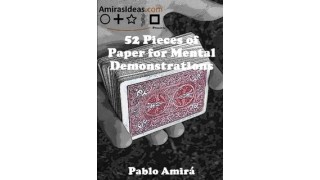 52 Pieces Of Printed Paper For Mental Demonstratio by Pablo Amira