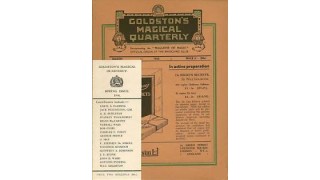 Goldston`S Magical Quarterly by Will Goldston
