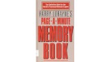 Page A Minute Memory Book by Harry Lorayne