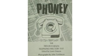 Phoney (Telephone Directory Test) by Trevor Dawson