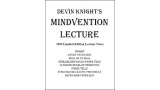 Mindvention 2009 Lecture Notes by Devin Knight