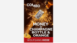 Money In Champagne Bottle & Orange by Wolfgang Riebe