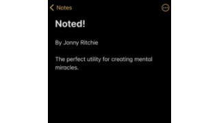 Noted! by Jonny Ritchie