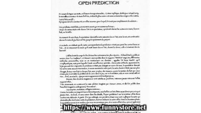 Open Prediction by Gaetan Bloom
