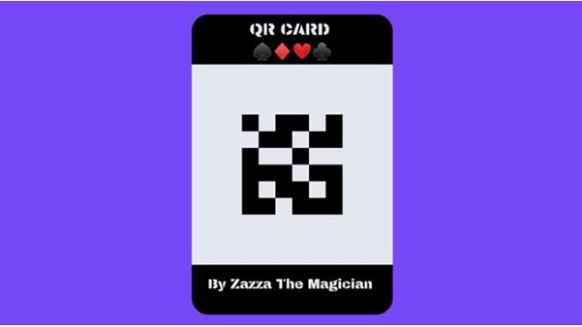 Qr Card (Video+Extra) by Zazza The Magician