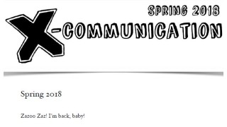 X-Communication Spring Issue 2018 by The Jerx