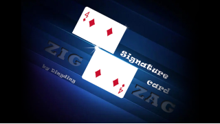 Signature Card Zig Zag By Dingding
