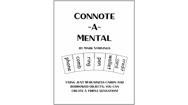Connote-A-Mental By Mark Strivings - Exclusive