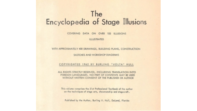 The Encyclopedia of Stage Illusions by Burling Hull - 2024